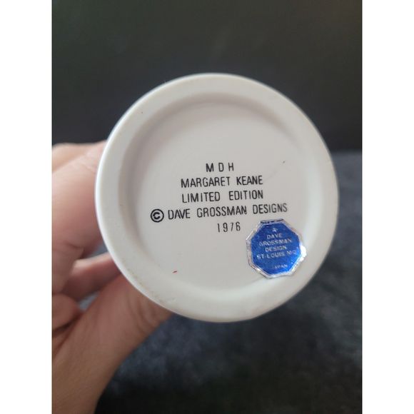 Vintage Margaret Keane Big Eyed Girl MDH 1976 Balloon Girl Figurine Japan - Picture 2 of 5